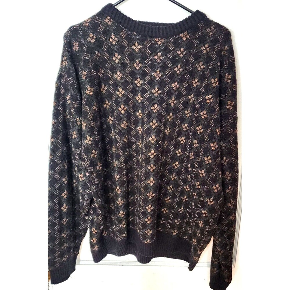 Vintage Crossings Plaid Pullover Crew Neck Men's Sweater Size: XL